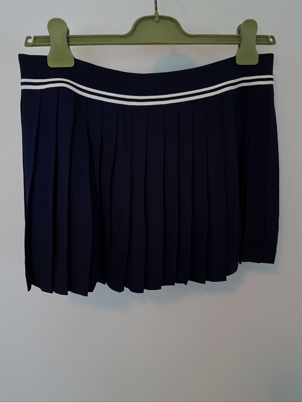 Sporty And Rich Abigail Navy Mini Tennis Pleated Skirt Size Large - Picture 9 of 11